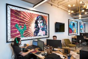 高端互联网公司办公室装修效果图