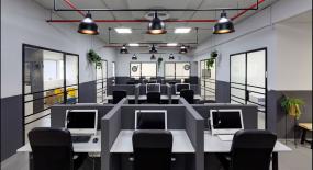 互联网公司办公室装饰效果图片