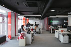 金融公司办公室最新室内装修设计效果图图片