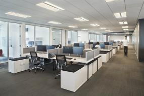 开放式办公室装潢效果图