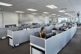 2018开放式办公室装修效果图