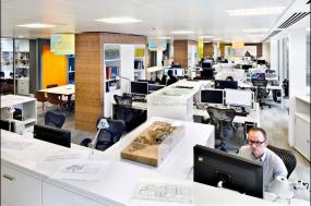 开放式办公室最新室内装修效果图片大全