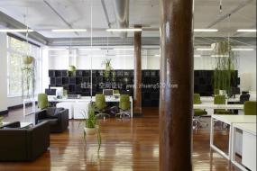 开放式办公室装潢设计效果图片