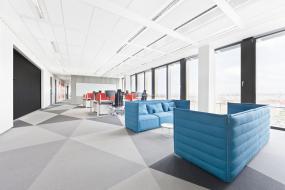 开放式办公室室内装饰设计效果图