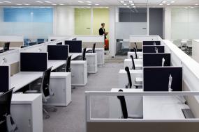 简单办公室最新室内装修设计效果图图片