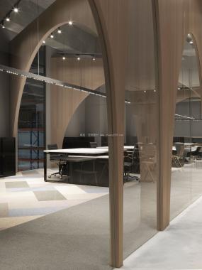 高档办公室最新室内装修设计效果图片2018