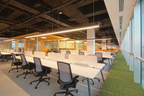 创意办公室最新室内装修设计效果图片2018