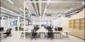 创意办公室装修高清效果图