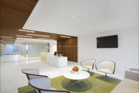 现代办公室前台装饰设计效果图片