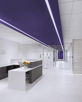 现代办公室前台装饰设计图