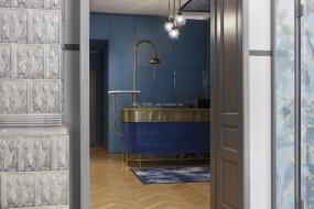 现代办公室前台设计装饰效果图