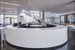 最新现代办公室前台效果图
