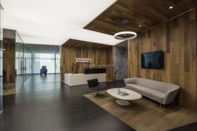 2018简约办公室前台装修效果图