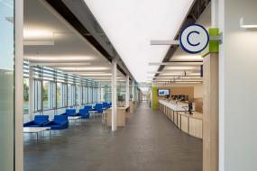 现代办公室前台设计与装修效果图