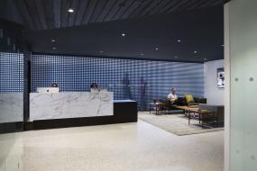 简约办公室前台装饰效果图大全