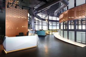 咨询顾问公司前台装修实景图图片大全