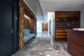 咨询顾问公司前台装修高清效果图