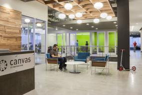 简约办公室前台装饰设计图