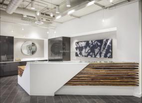 2018年设计公司前台装修效果图