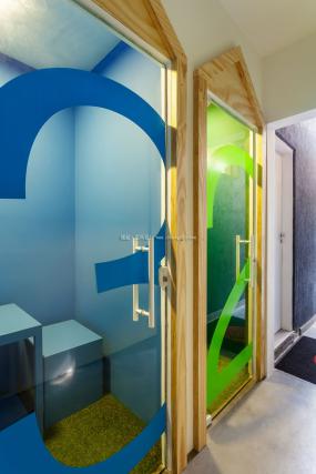 设计公司玻璃隔断装饰效果图大全