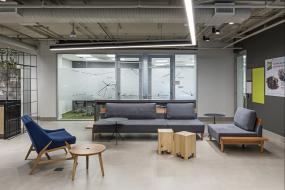 设计公司玻璃隔断装饰效果图片