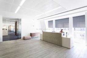 简约办公室前台设计装饰图