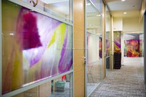 外国公司玻璃隔断装饰设计效果图片