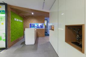 咨询顾问公司前台装饰效果图