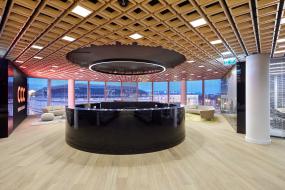 游戏公司前台设计装饰效果图