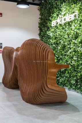 高端咨询顾问公司前台装修效果图