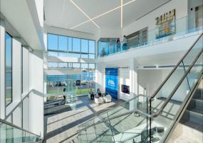 科技公司前台设计装修效果图