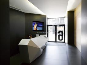 科技公司前台装饰设计效果图片