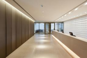 科技公司前台装饰装修效果图