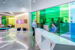 高档咨询顾问公司前台装修效果图大全