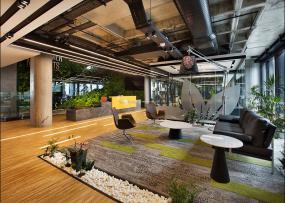 高档科技公司前台装修效果图大全