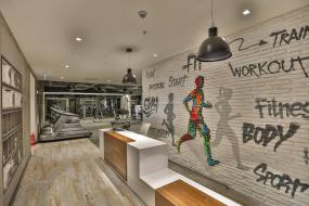 科技公司前台装修图片