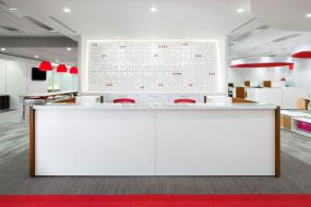 最新科技公司前台装修设计效果图