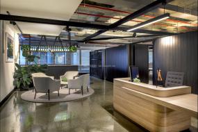 游戏公司前台装修实景图图片