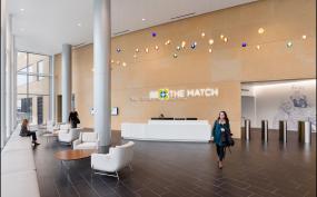 科技公司前台装饰效果图大全