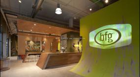 最新科技公司前台装饰效果图