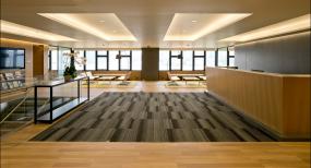 科技公司前台装修装潢效果图