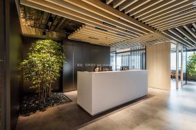 科技公司前台装饰装修效果图大全