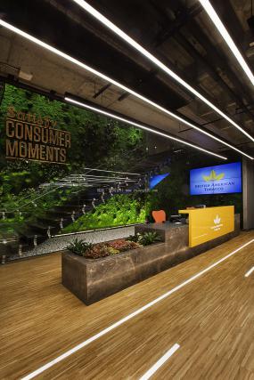 科技公司前台装饰设计图片大全