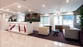 科技公司前台室装修效果图大全