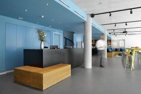 互联网公司前台装修高清图片