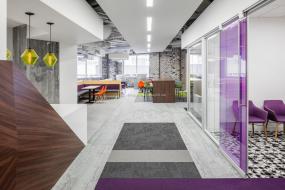 外国公司前台装潢设计效果图片