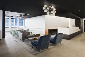 广告公司前台装饰设计效果图