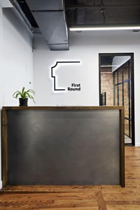 外国公司前台装修设计效果图片