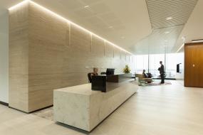 外国公司前台装修设计效果图大全