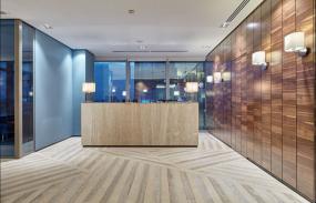 外国公司前台装饰效果图片